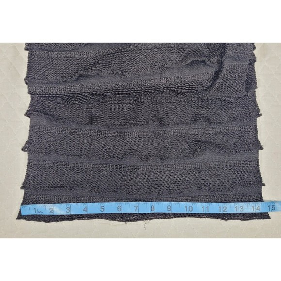 Vixen Women's Bodycon Tube Dress Ruffled Strapless Short Black Clubwear Dress - Picture 12 of 13